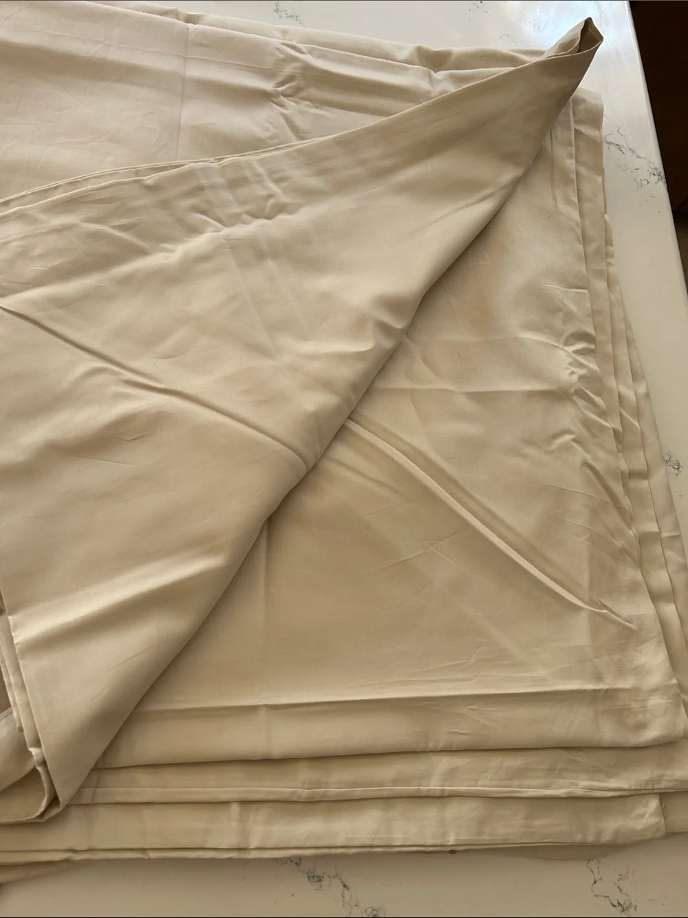 Sijo CrispCool Organic Cotton Percale Duvet Cover, Fog, NEW no tag